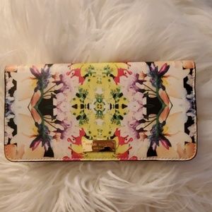 Henri Bendel Multicolored Floral Leather Wallet